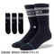 3.BASIC 3PACK CREW(ブラック)