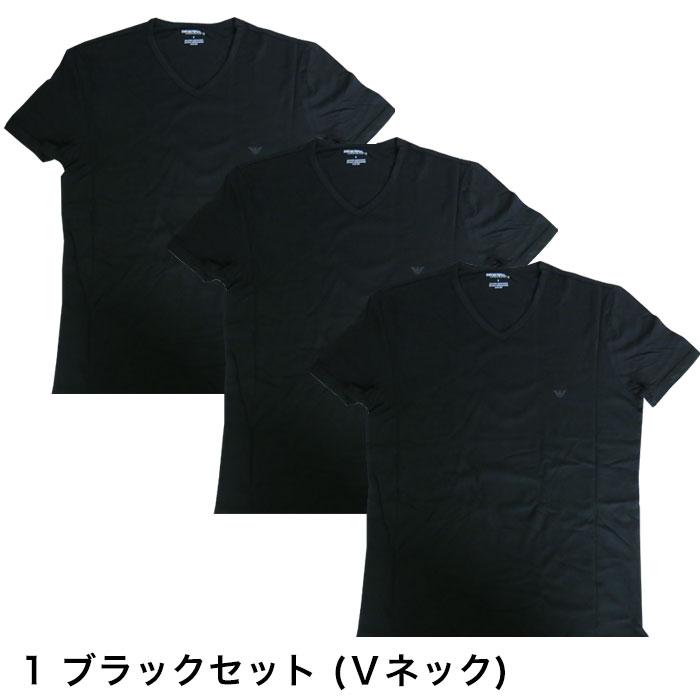 アルマーニ Tシャツ 3枚入り Vネック 半袖 EMPORIO ARMANI