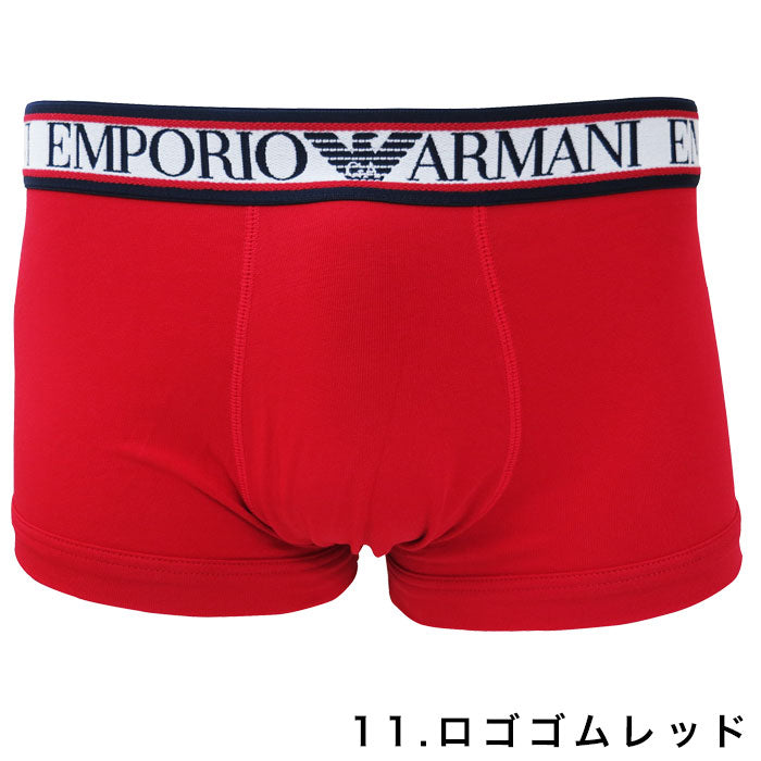 エンポリオ アルマーニ ボクサーパンツ シンプル 1枚入り ロゴゴムレッド EMPORIO ARMANI