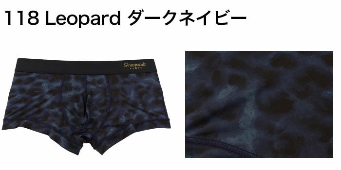 Gravevault グレイブボールト ローライズ ボクサーパンツ Leopard/ ダークネイビー