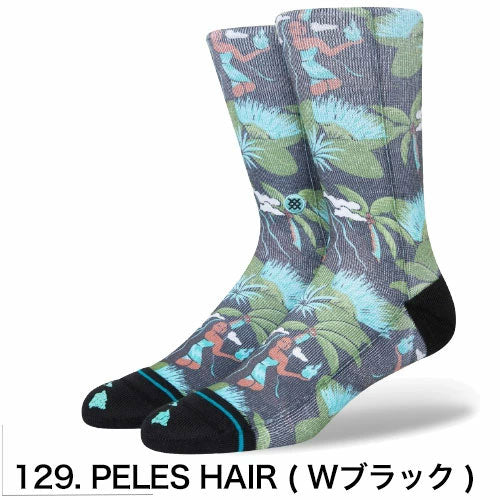 STANCE SOCKS スタンス ソックス PELES HAIR ( Wブラック )