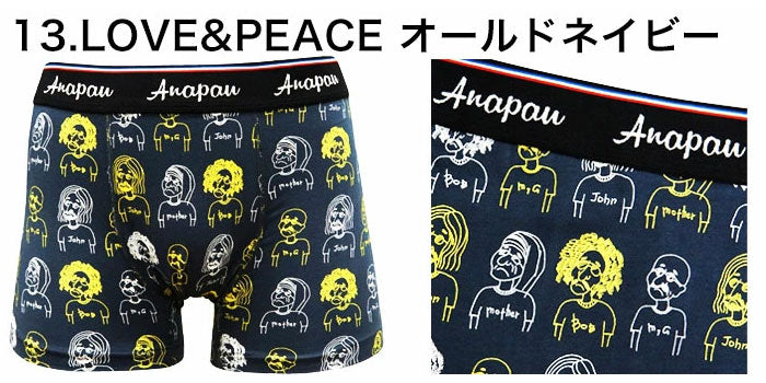 anapau アナパウ LOVE&PEACE オールドネイビー