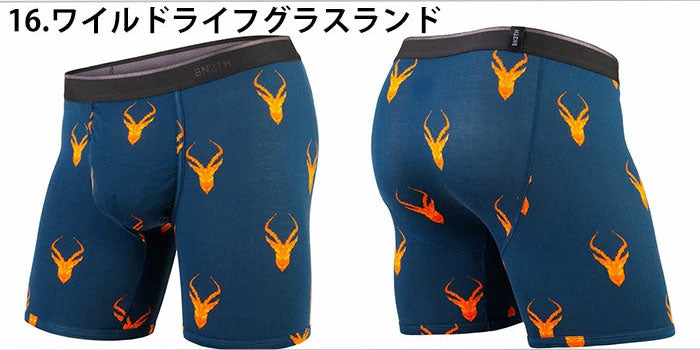 MYPAKAGE ロング ボクサーパンツ BN3TH ワイルドライフグラスランド マイパッケージ WEEKDAY PRINTS