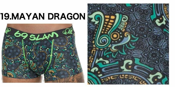 69SLAM  MHB コットン ローライズ  MAYAN DRAGON ボクサーパンツ ロックスラム