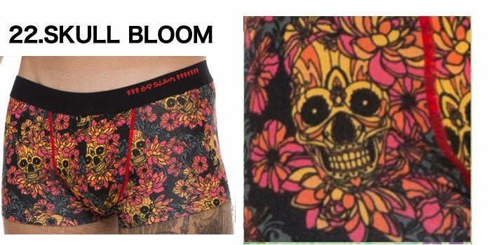 69SLAM  MHB コットン ローライズ  SKULL BLOOM ボクサーパンツ ロックスラム