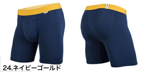 MYPAKAGE ロング ボクサーパンツ BN3TH マイパッケージ WEEKDAY SOLID ネイビーゴールド