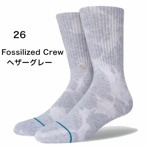 STANCE SOCKS スタンス ソックス Fossilized (ヘザーグレー)