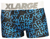 XLARGE エクストララージ 文字ロゴ総柄 (ブルー)