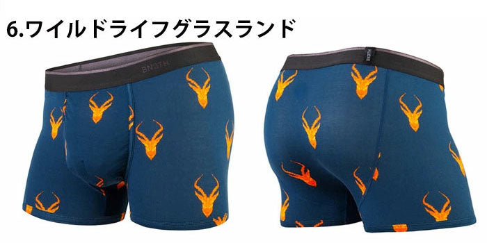 MYPAKAGE ショート ボクサーパンツ BN3TH マイパッケージ WEEKDAY PRINTS ワイルドライフグラスランド