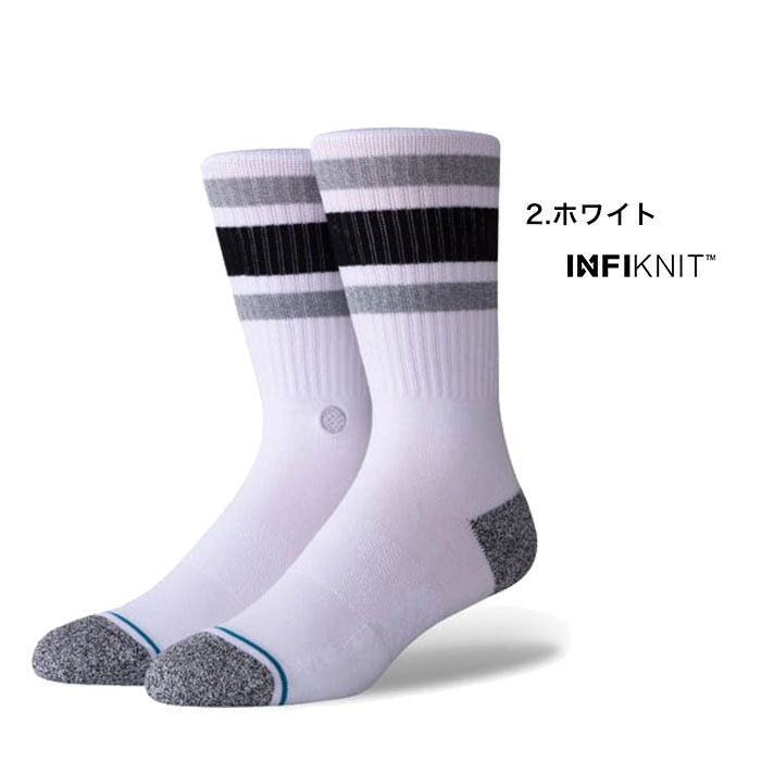 STANCE スタンスソックス STANCE socks Boyd ST クルー 丈 インフィニット ホワイト