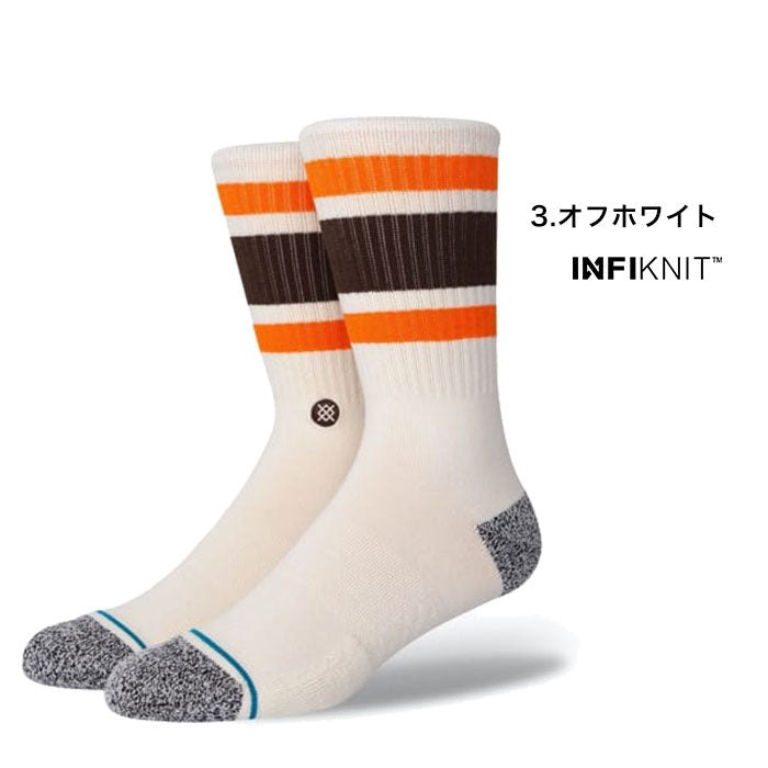 STANCE スタンスソックス STANCE socks Boyd ST クルー 丈 インフィニット オフホワイト