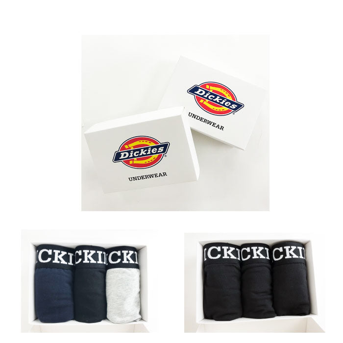 DICKIES ディッキーズ  ボクサーパンツ ネイビー グレーブラック3枚セット