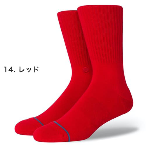 STANCE スタンスソックス STANCE socks ICON シンプル レッド