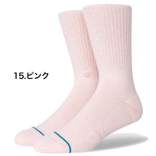 STANCE スタンスソックス STANCE socks ICON シンプル ピンク