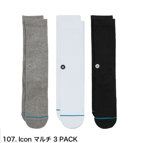 STANCE SOCKS スタンスソックス Icon マルチ 3 PACK