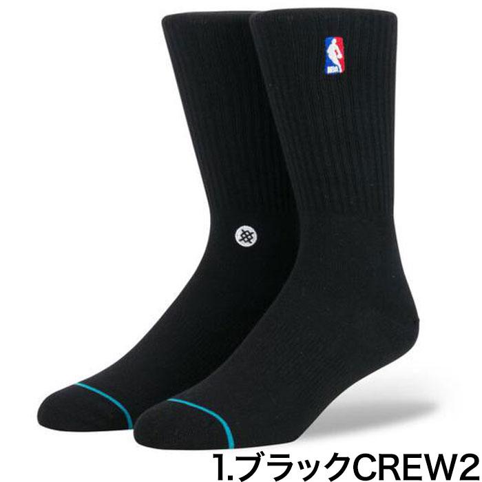 STANCE NBA ソックス SOCKS スタンス バスケ バスケットボール用 ブラックCREW2