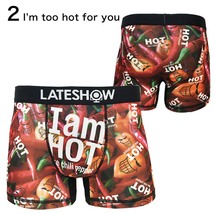 LATESHOW レイトショー DUCK YOU ボクサーパンツ I'm too hot for you