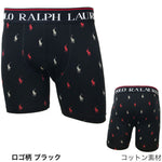 ポロ ラルフローレン ボクサーパンツ 1枚 POLO RALPH LAUREN  ロゴ柄 ブラック