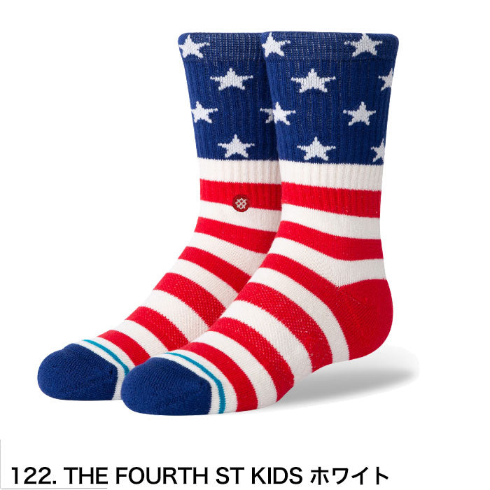 STANCE スタンスソックス キッズ 用 THE FOURTH ST KIDSホワイト