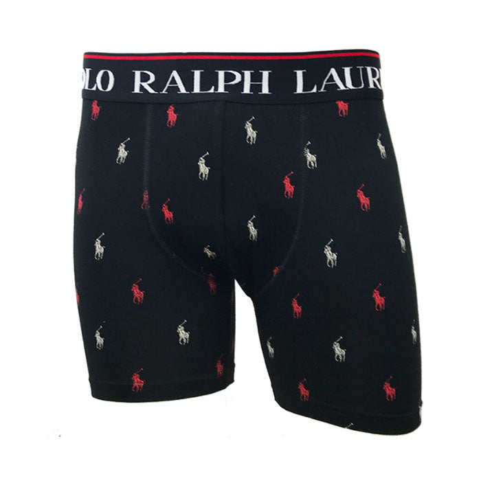 ポロ ラルフローレン ボクサーパンツ 1枚 POLO RALPH LAUREN  ロゴ柄 ブラック