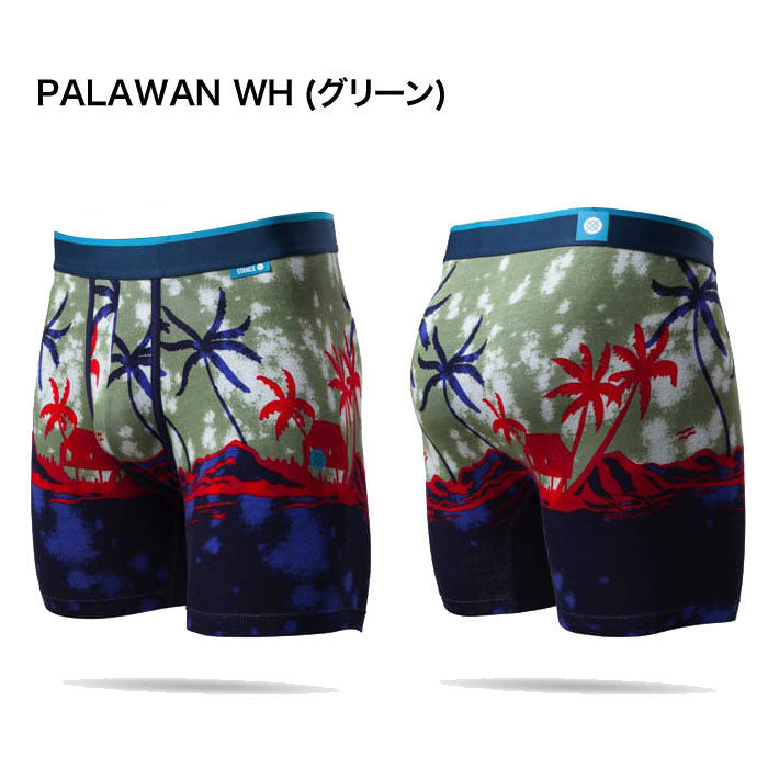 STANCE スタンス THE WHOLESTER ホルスター シリーズ バターブレンド ボクサーパンツ PALAWAN WH(グリーン)